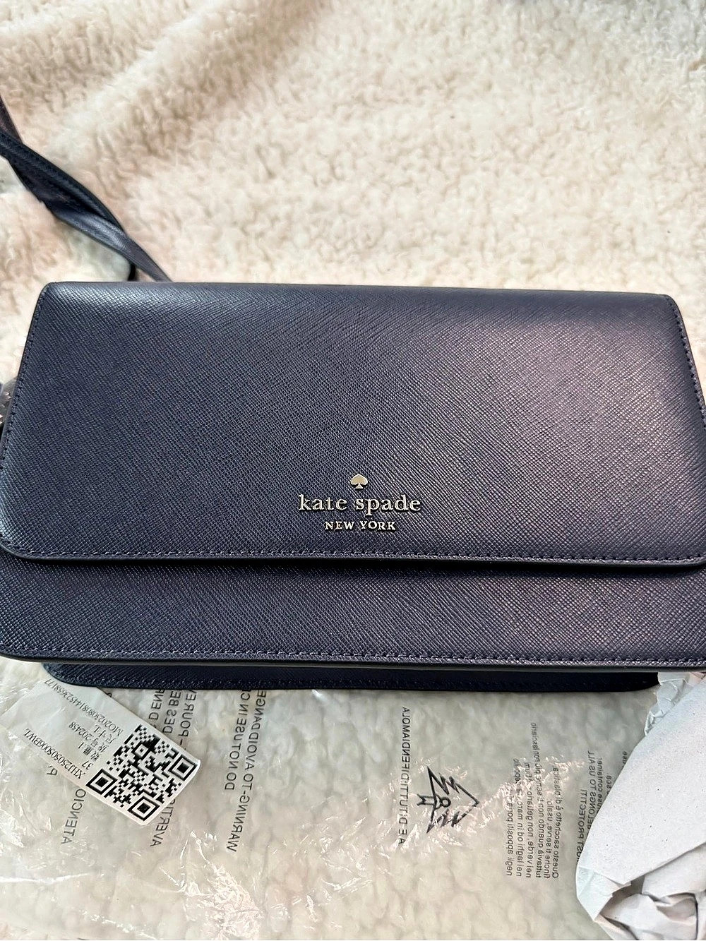 Kate Spade New York Madison Flap Convertible Crossbody Blue NWT